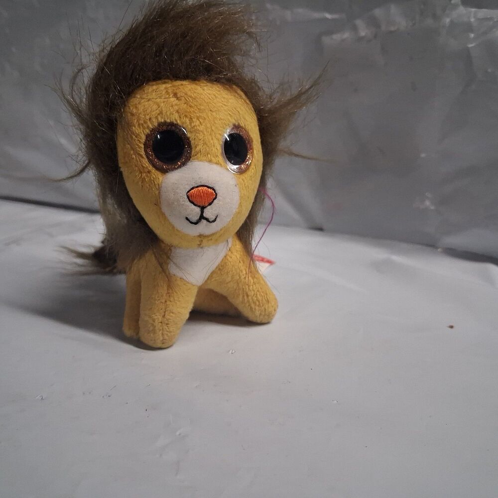 McDonalds Ty Teenie Beanie Boos Louie Lion Plush Stuffed Animal Lion Mini 3"